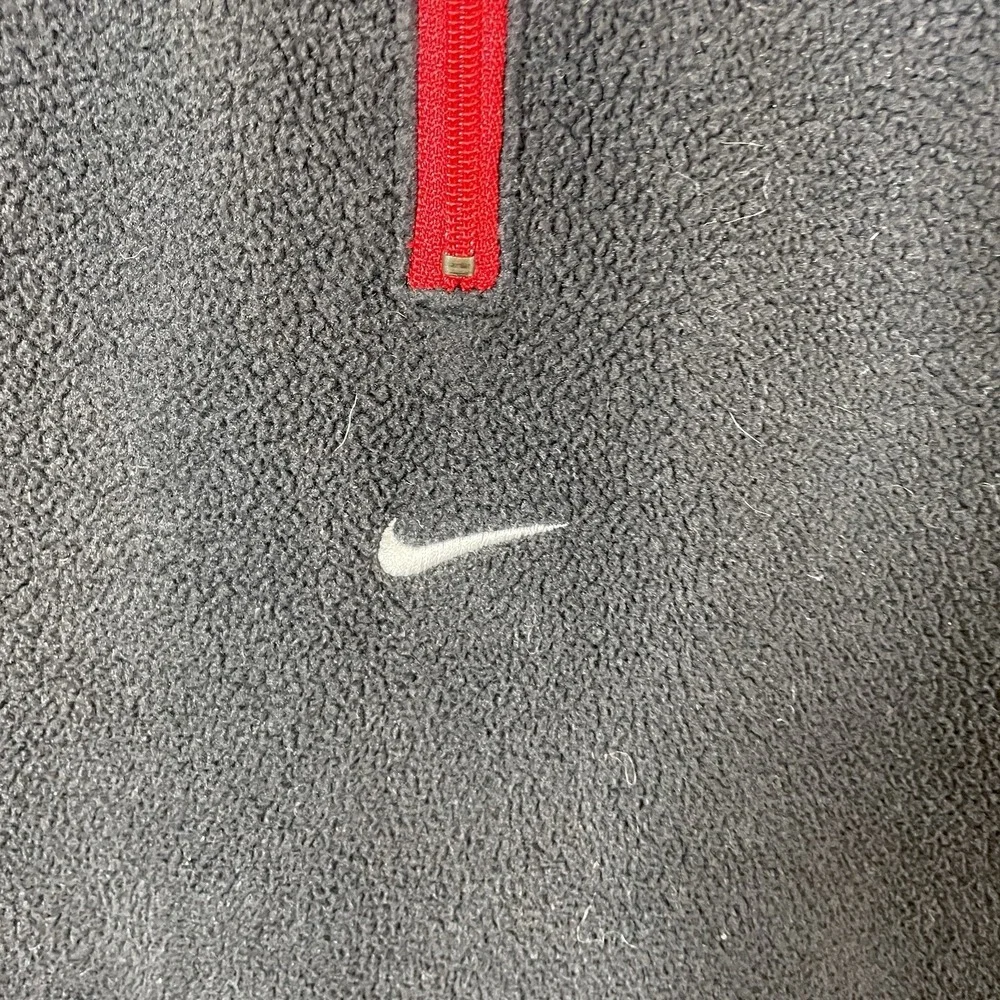 Vtg 90s Nike Center Swoosh Fleece 1/4 Zip Jacket Men 2XL Alpha Project Pockets